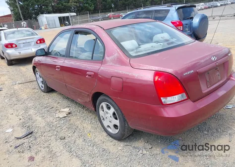 2003 Hyundai Elantra Gls/Gt из США, поврежденный, VIN KMHDN45D43U647287